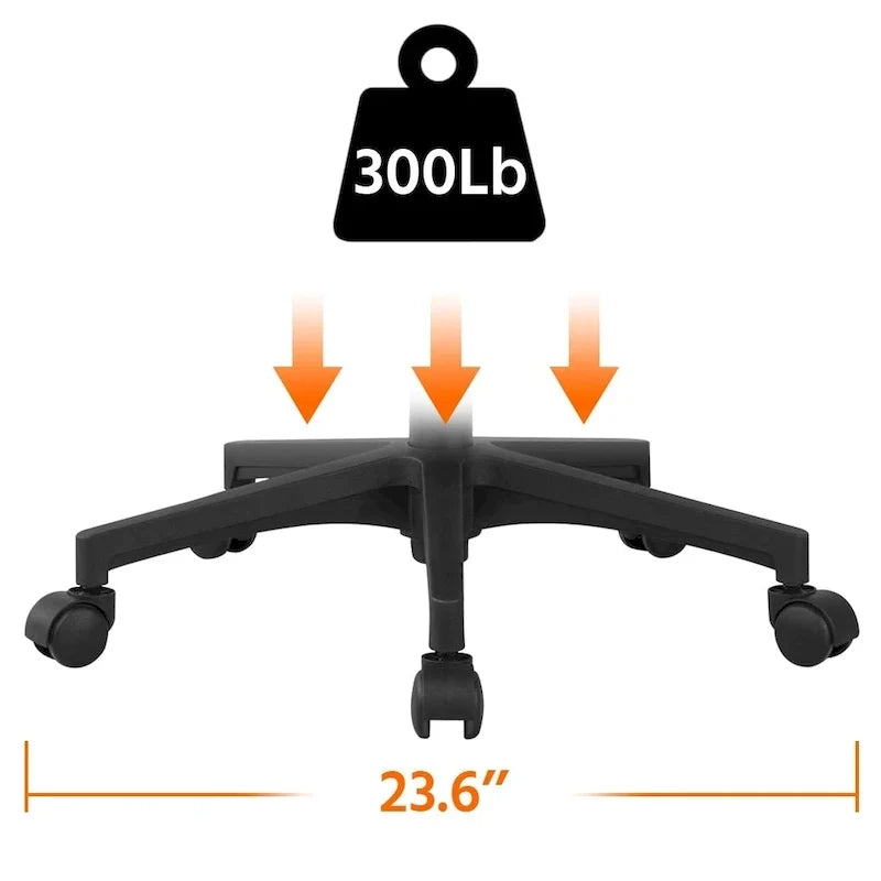 Chaise de bureau ergonomique Yaheetech réglable avec dossier en maille et pivotant