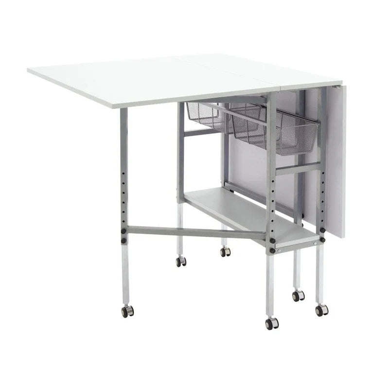Sew Ready Adjustable Height Hobby and Craft Table with Drawers