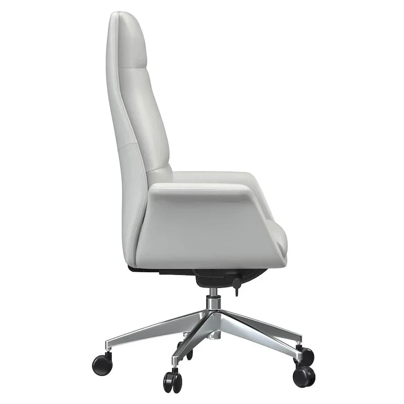 Fauteuil de bureau en cuir à dossier haut Summit avec fonctions pivotantes et inclinables