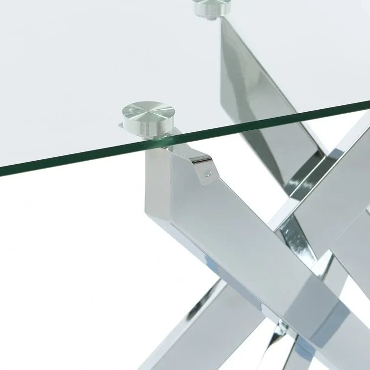 45.3 Table console avec plateau en verre - N/A