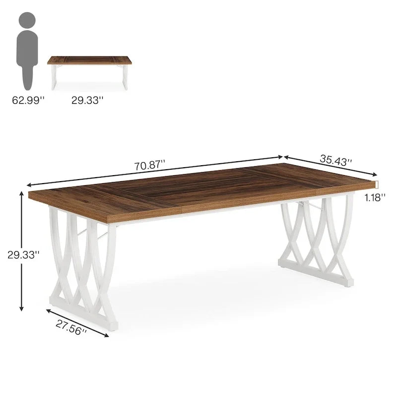 71 Bureau d'ordinateur exécutif à domicile en bois et métal
