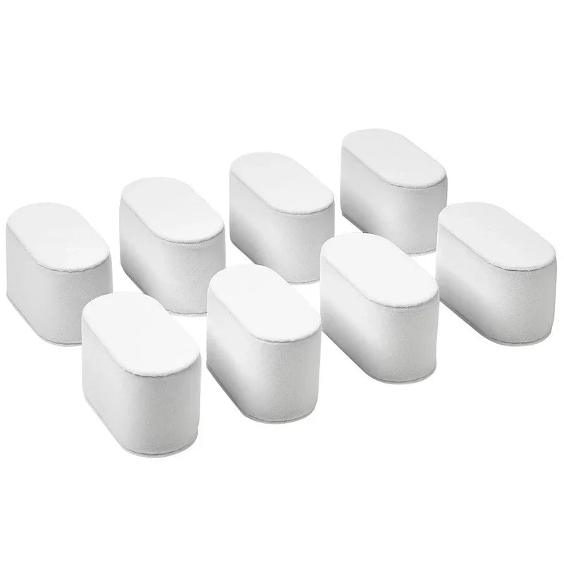 Lot de 8 coussins en velours pour montres et bracelets, pour boîte de présentation - Noir et blanc disponibles