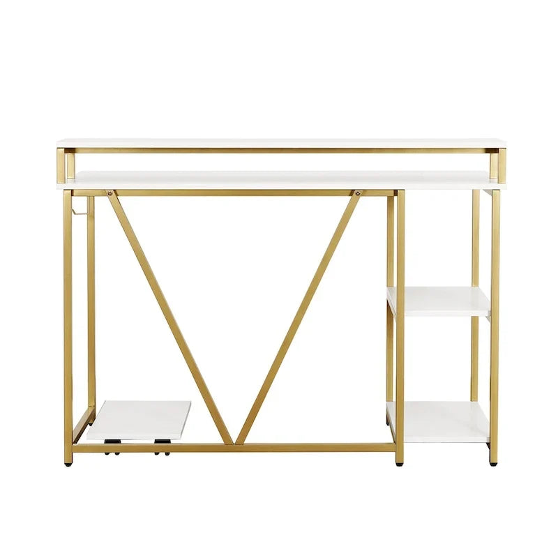 Bureau industriel, doré