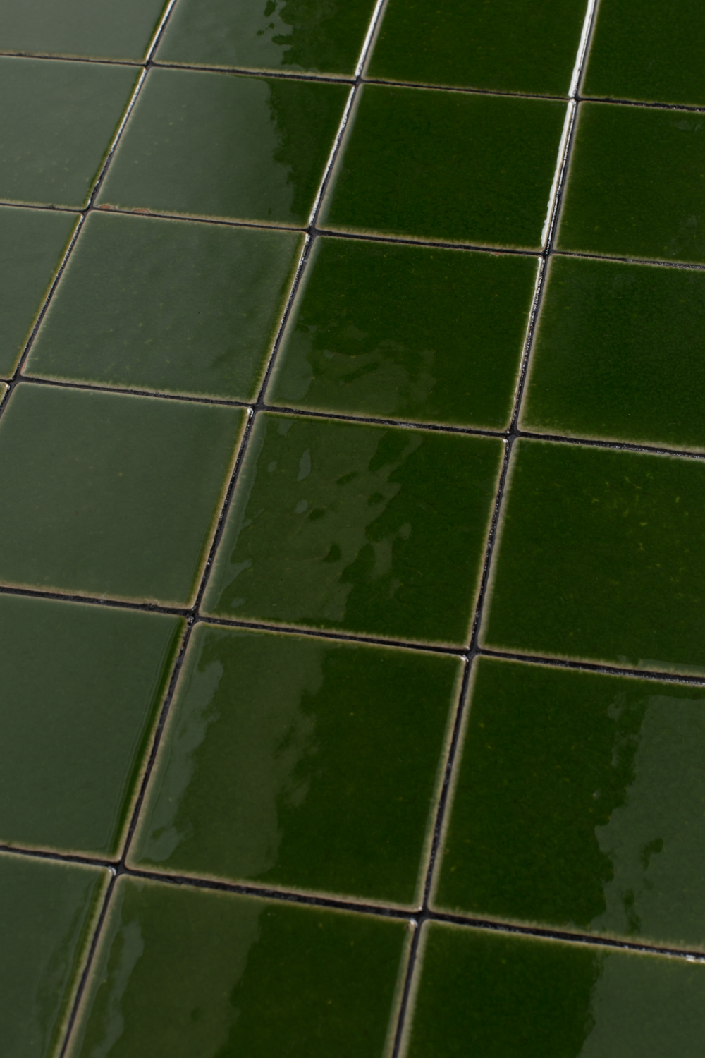 Green Tile Top Coffee Table