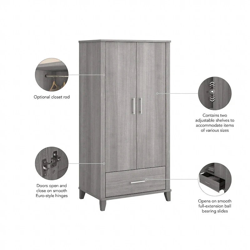 Meuble de rangement Somerset avec tiroir pour cuisine de Bush Furniture