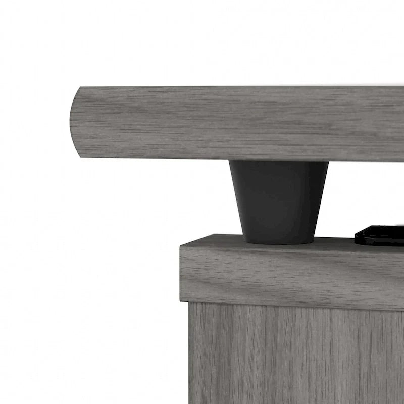 Bureau assis-debout en L à 3 positions de 72 W de Bush Furniture