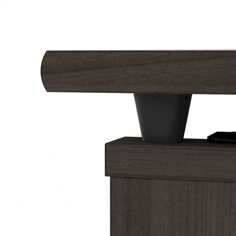 Bureau assis-debout en L à 3 positions de 72 W de Bush Furniture