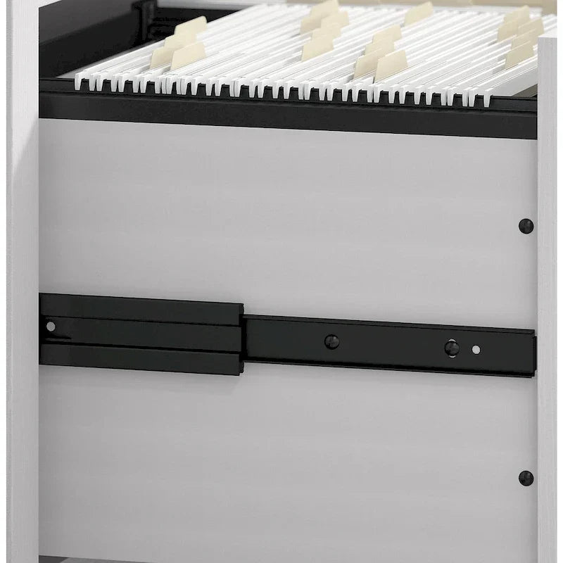 Bureau en L 60 W Key West avec classeur mobile de Bush Furniture