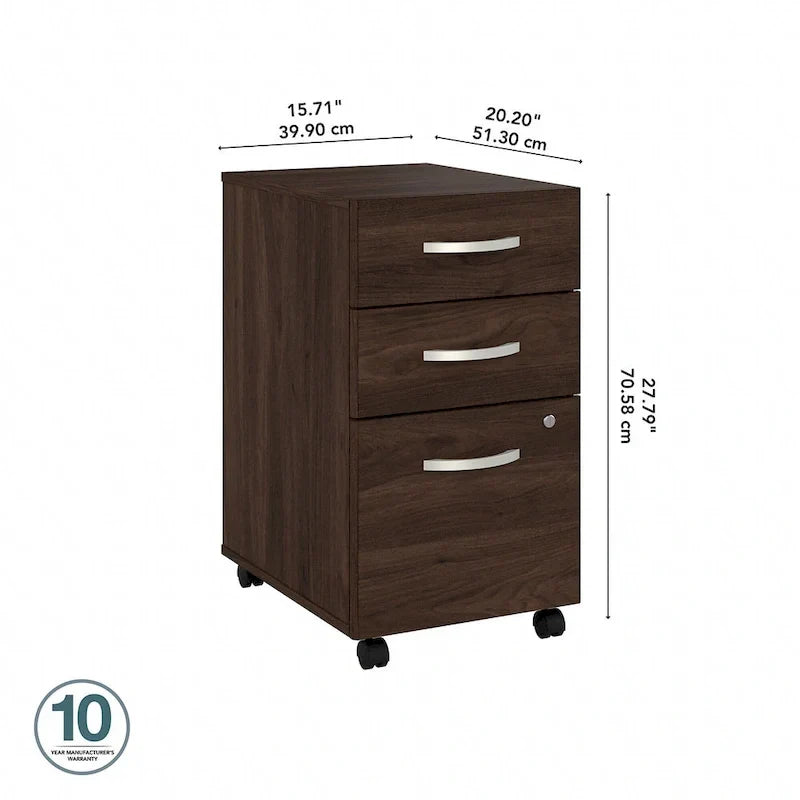 Bush Business Furniture Studio C Caisson de classement à 3 tiroirs