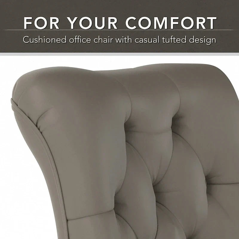 Chaise de bureau mi-hauteur capitonnée Salinas par Bush Furniture