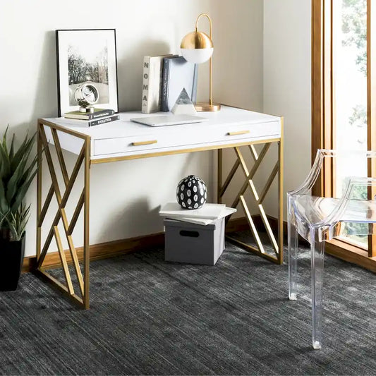 Bureau SAFAVIEH Manila moderne bicolore à 1 tiroir