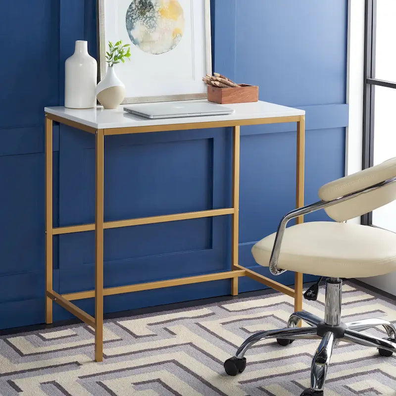 Bureau en bois brillant Aleen de SAFAVIEH