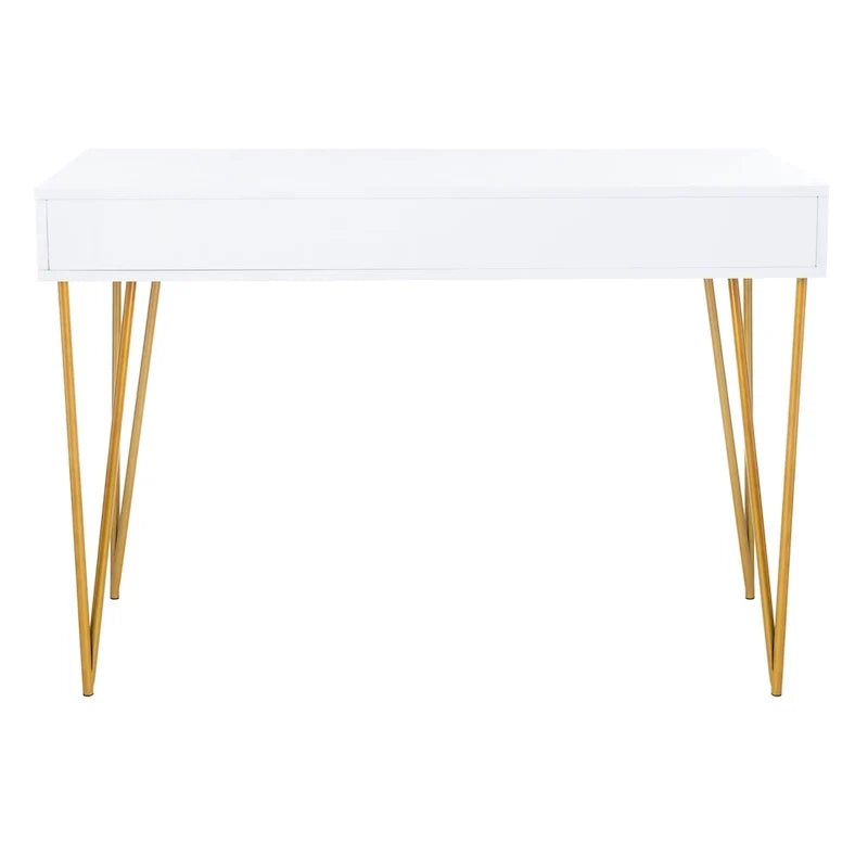 SAFAVIEH Ladonna Bureau 2 tiroirs en pin naturel