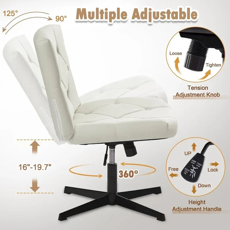 Javlergo Chaise de Bureau sans Accoudoirs sans Roulettes, Chaise de Bureau Chaise d'Ordinateur