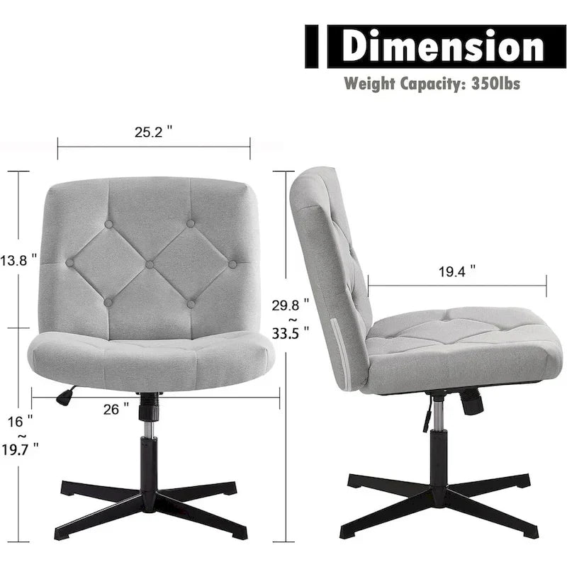 Javlergo Chaise de Bureau sans Accoudoirs sans Roulettes, Chaise de Bureau Chaise d'Ordinateur