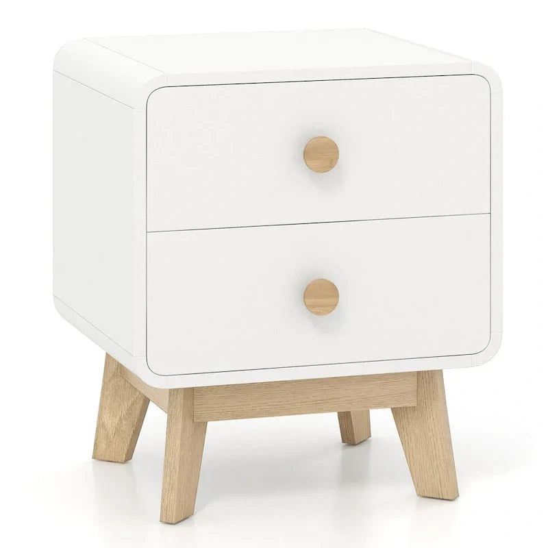Costway Table de Chevet Moderne de Milieu de Siècle, 1 ou 2 Pièces, avec 2