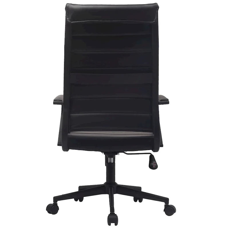 Chaise de bureau moderne haute avec dossier haut, en similicuir PU, pivotante, inclinable, réglable, avec coussin, modèle de designer, pour dirigeant