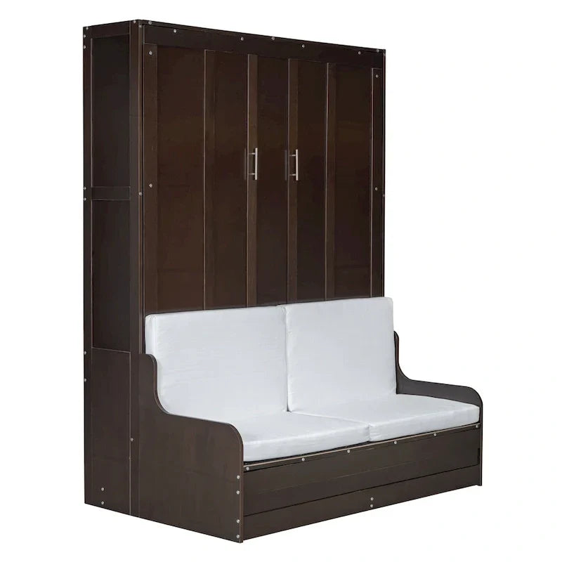 Lit escamotable Queen moderne avec coussin