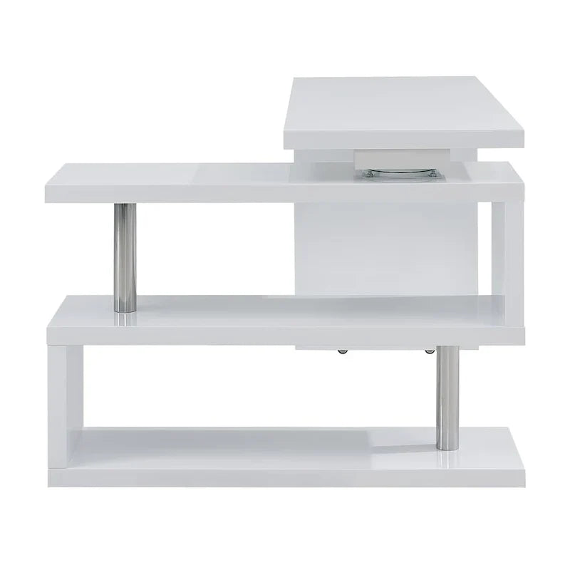 Bureau pivotant Ballintoy avec étagères de SEI Furniture