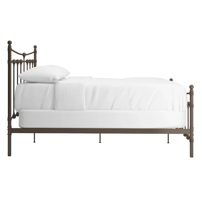 Lit en acier Xander marron foncé par iNSPIRE Q Classic
