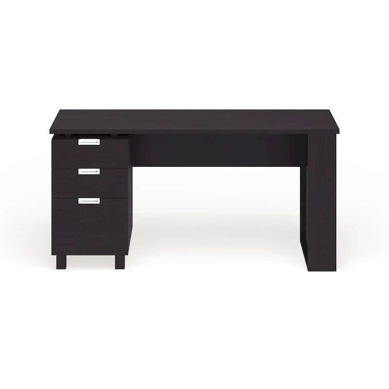 Bureau informatique Morr Modern Espresso de 59 pouces en bois avec 2 tiroirs par Furniture of America