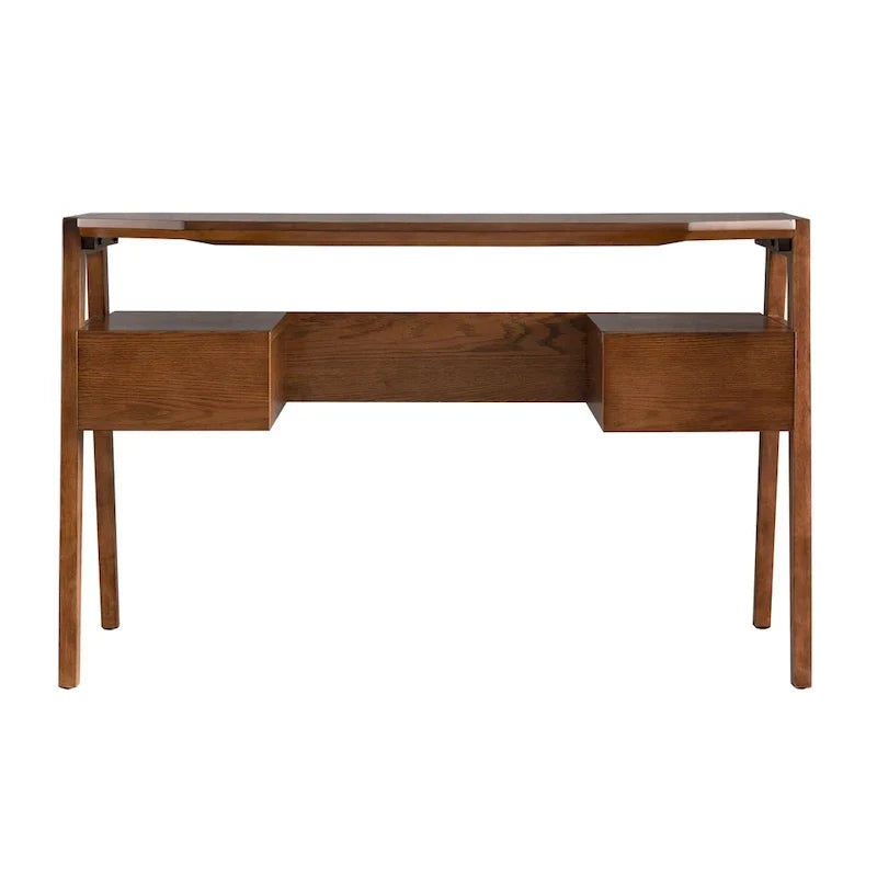 SEI Furniture Casella - Bureau d'écriture style Mid-Century moderne avec rangement