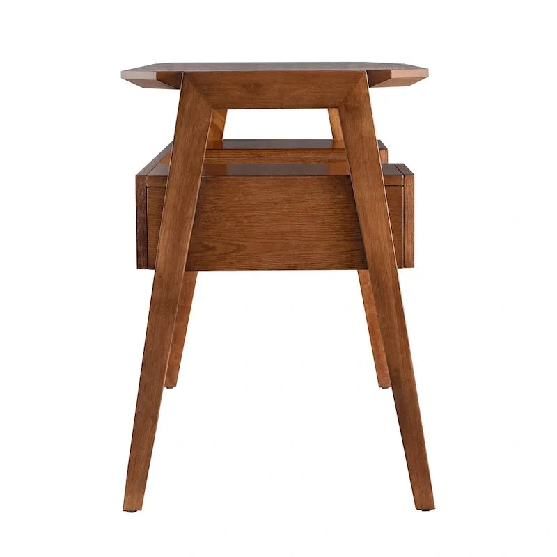 SEI Furniture Casella - Bureau d'écriture style Mid-Century moderne avec rangement