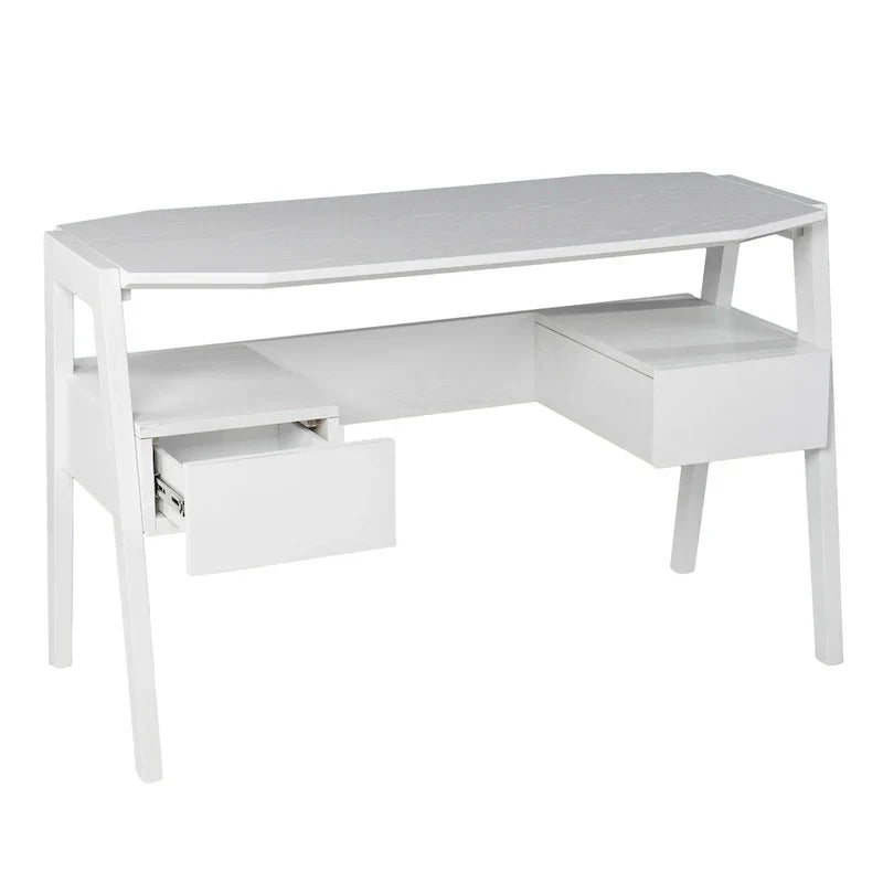 SEI Furniture Casella - Bureau d'écriture style Mid-Century moderne avec rangement