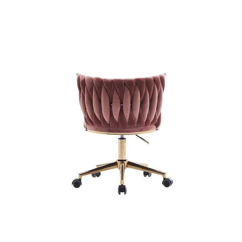 Fauteuils de bureau ergonomiques rembourrés avec roulettes pivotantes réglables