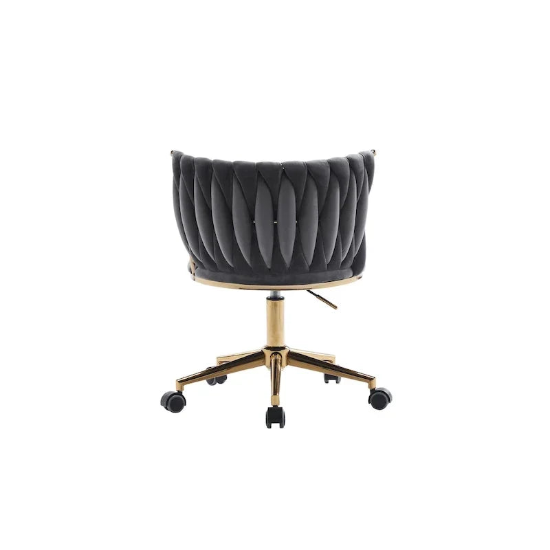 Fauteuils de bureau ergonomiques rembourrés avec roulettes pivotantes réglables