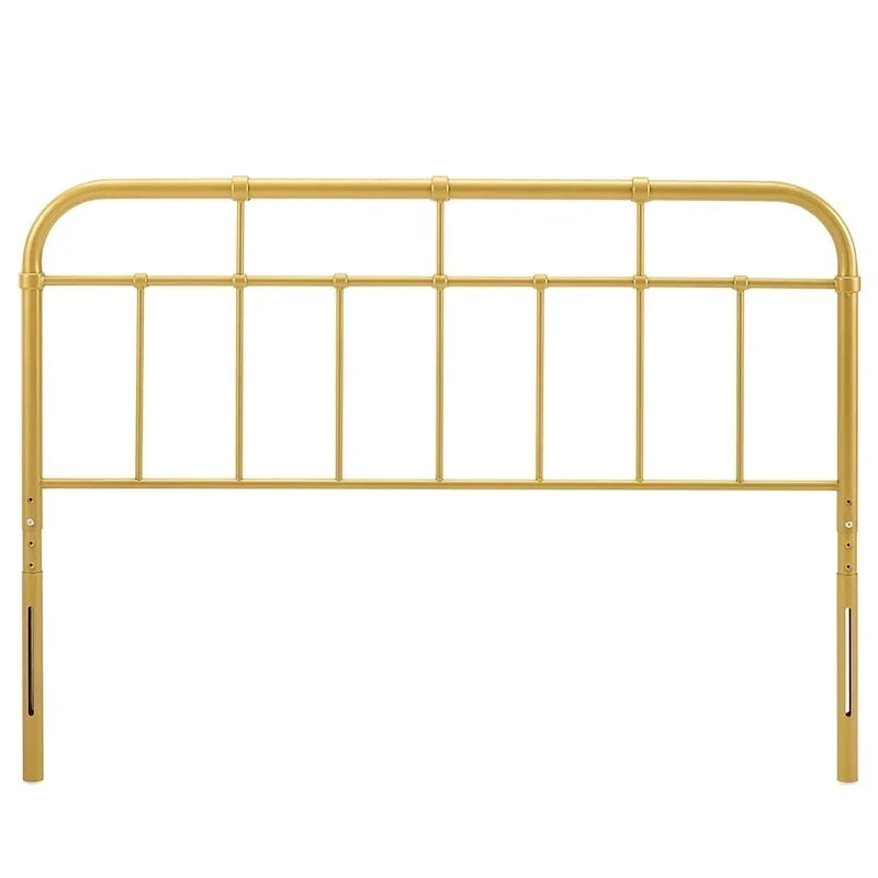Tête de lit en métal doré Shaffer Classic Queen Size
