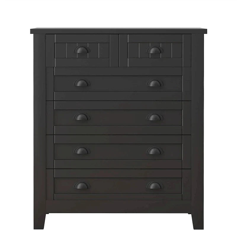 Commode, Armoire de chambre à coucher avec poignées rétro en forme de coquille