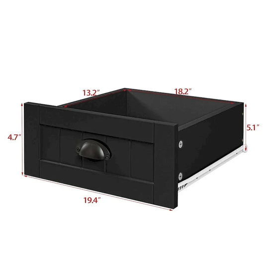Commode, Armoire de chambre à coucher avec poignées rétro en forme de coquille