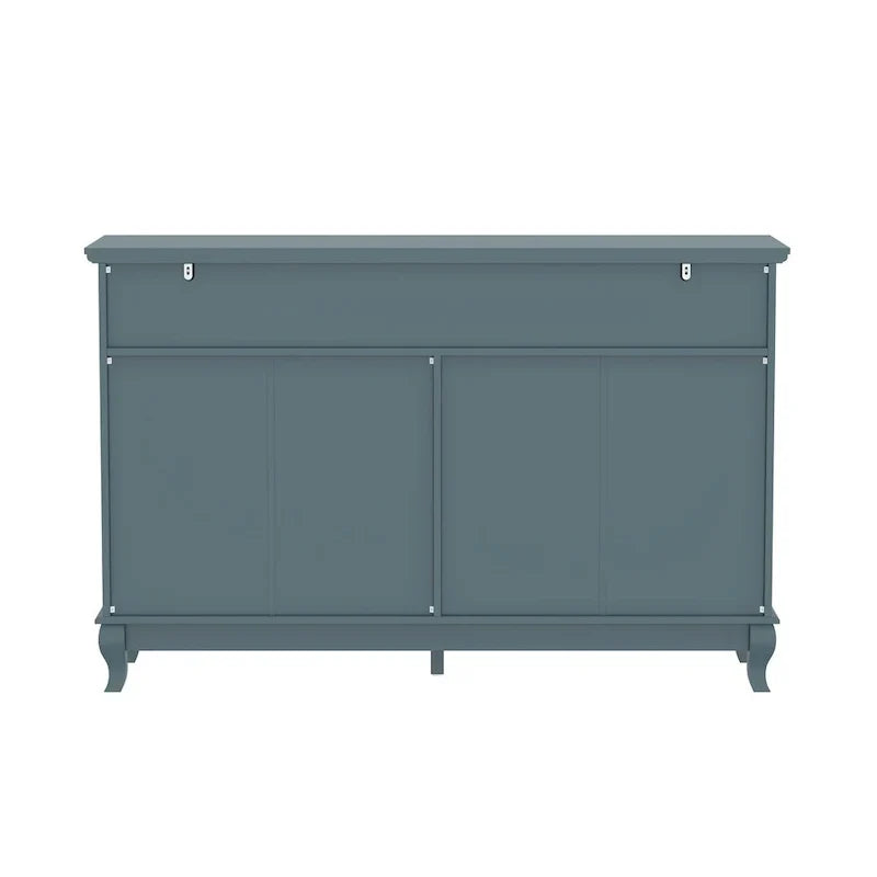 Commode laquée 55.1 po (140 cm) de largeur, coffre de rangement, commode de chambre à coucher
