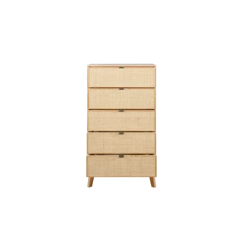 Commode 5 tiroirs en rotin Adelphi