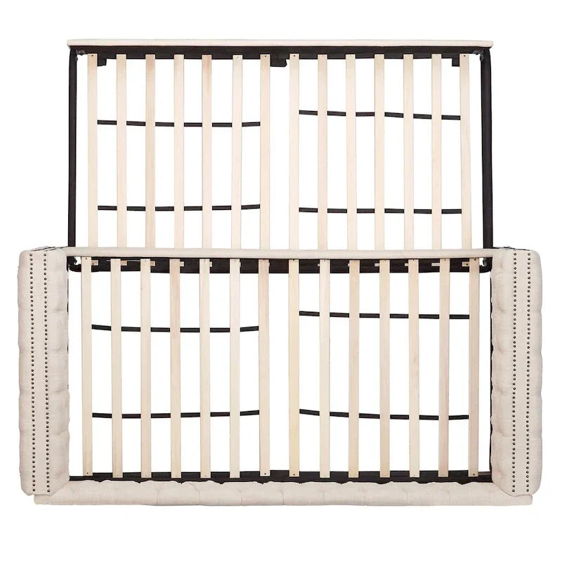 Lit de repos capitonné Knightsbridge Twin Tufted Nailhead par iNSPIRE Q Artisan