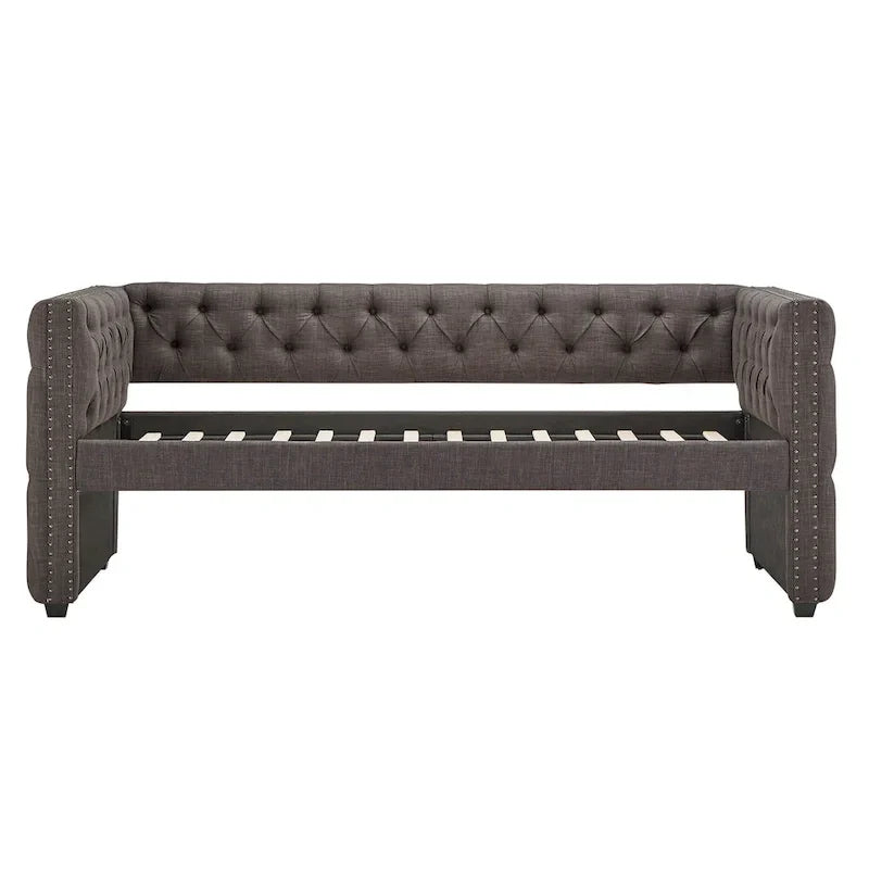 Lit de repos capitonné Knightsbridge Twin Tufted Nailhead par iNSPIRE Q Artisan