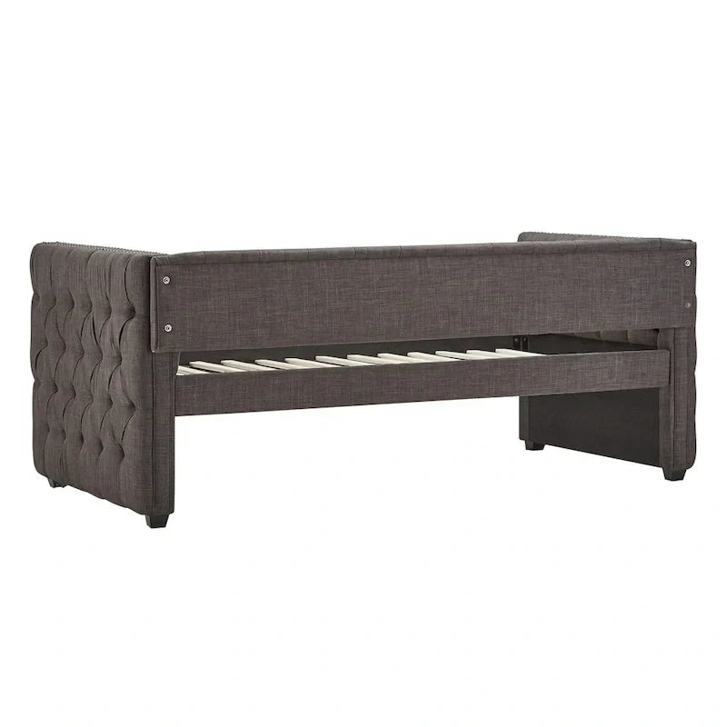 Lit de repos capitonné Knightsbridge Twin Tufted Nailhead par iNSPIRE Q Artisan