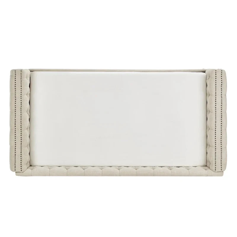 Lit de repos capitonné Knightsbridge Twin Tufted Nailhead par iNSPIRE Q Artisan