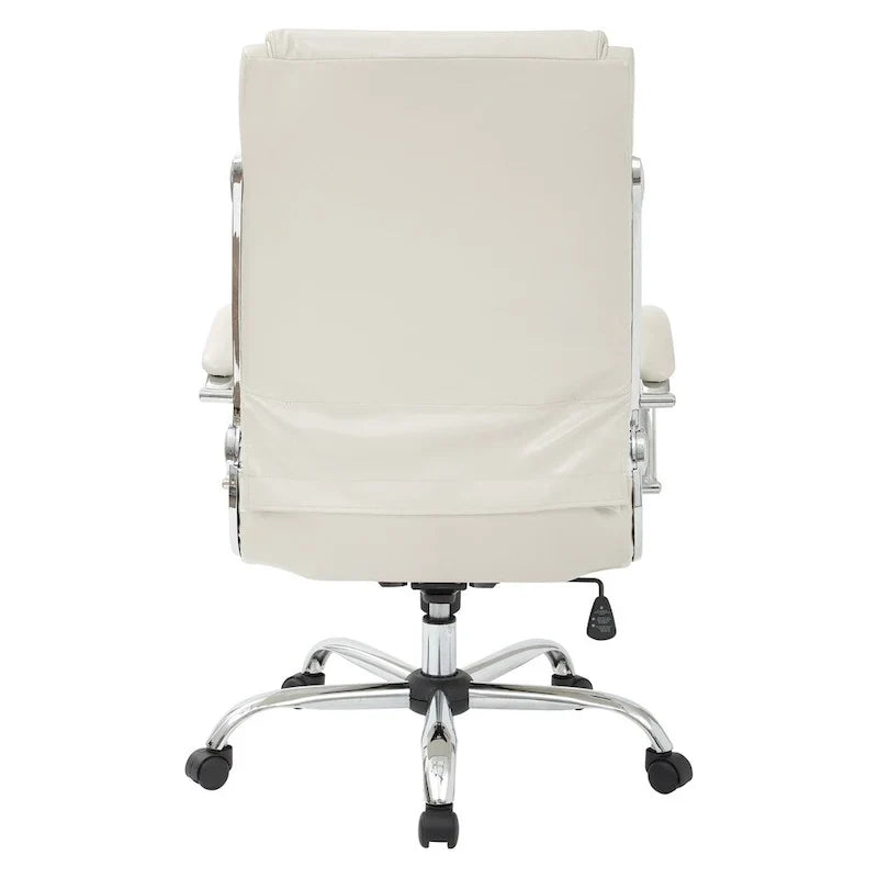 Fauteuil de bureau de direction avec accoudoirs rembourrés en similicuir