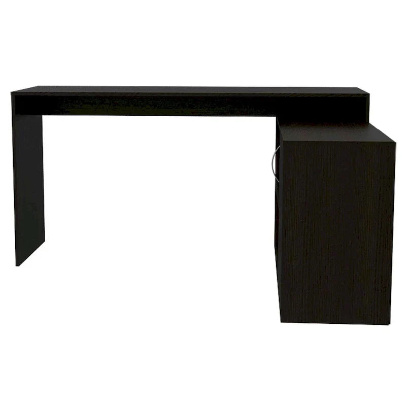 Bureau d'angle avec deux étagères et une armoire à porte unique FM Furniture Dallas