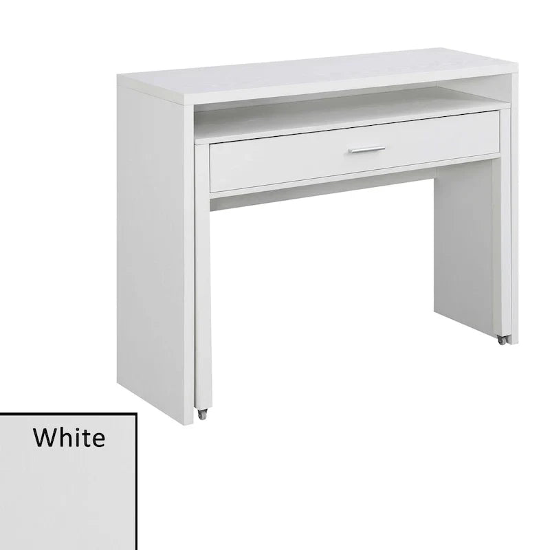 Meuble Console/Bureau Coulissant avec Tiroir et Rehausseur Newport JB de Convenience Concepts