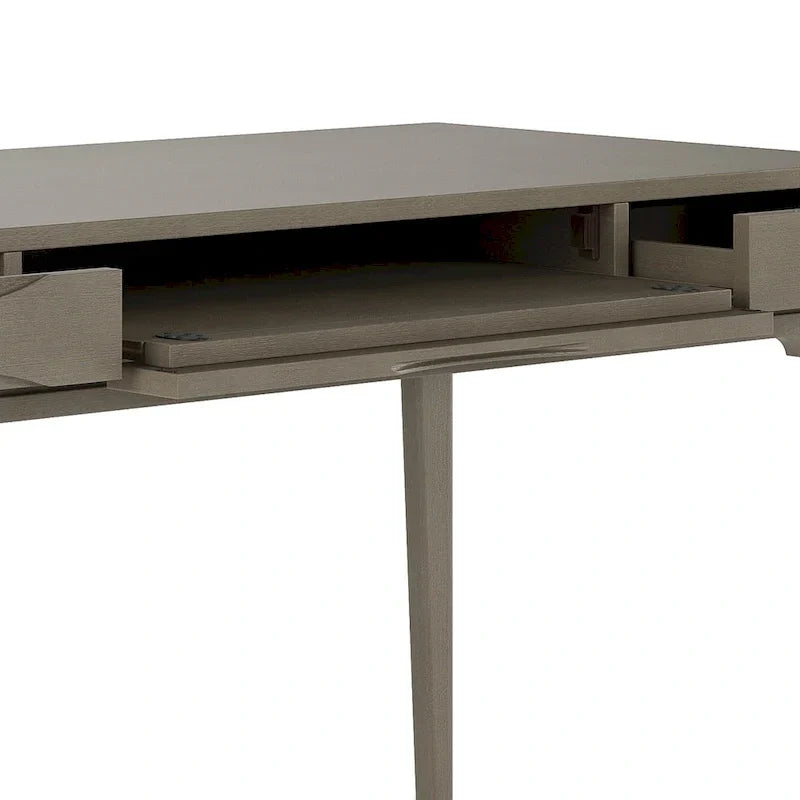 WYNDENHALL Pearson Bureau d'écriture professionnel en bois massif de 152 cm de large, style moderne du milieu du siècle