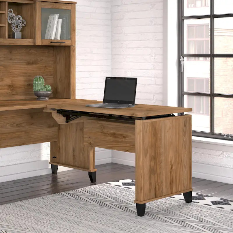 Rallonge de bureau Bush Furniture Somerset 42 po, 3 positions, assis-debout