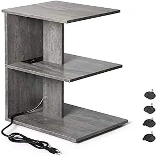 Table avec ports USB et prises électriques
