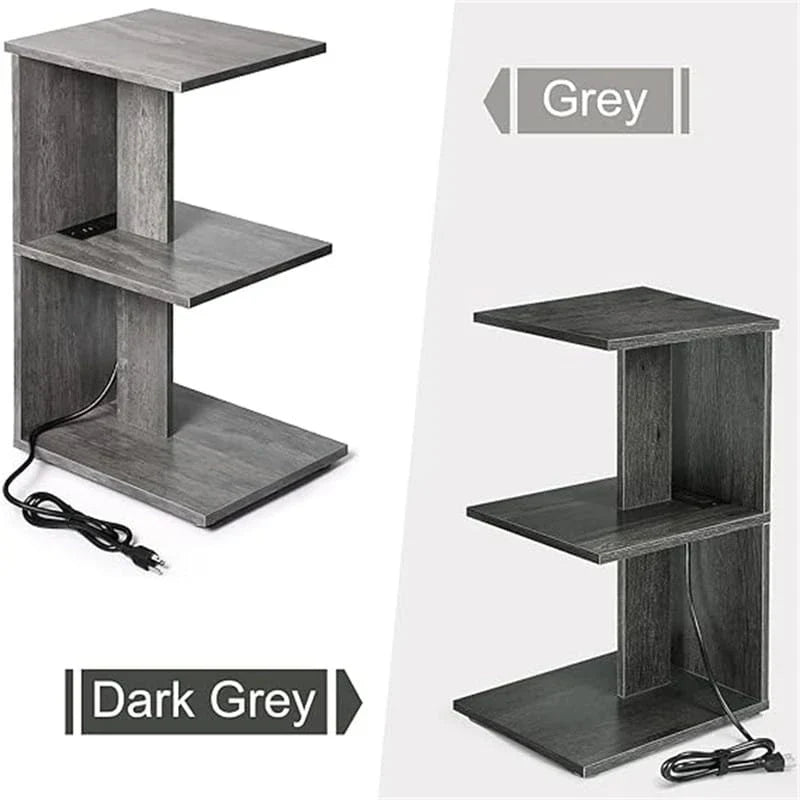 Table avec ports USB et prises électriques