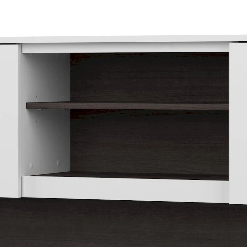 Bureau d'angle en L 60" Bush Furniture Somerset avec huche de rangement