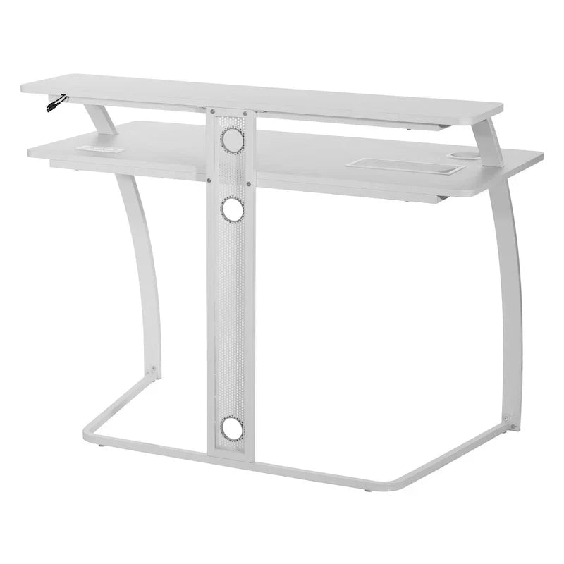 Bureau de jeu Battlestation Code 30, fini blanc