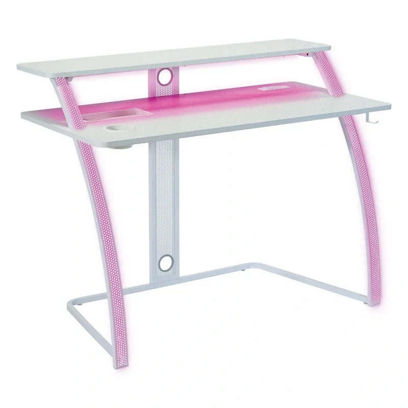 Bureau de jeu Battlestation Code 30, fini blanc