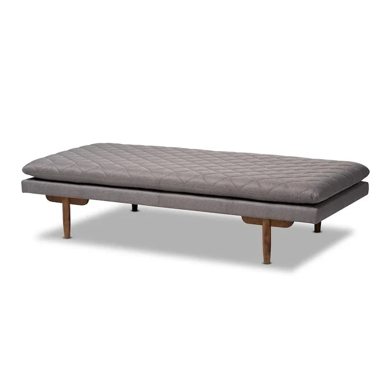 Canapé-lit rembourré en bois Marit Mid-Century Modern